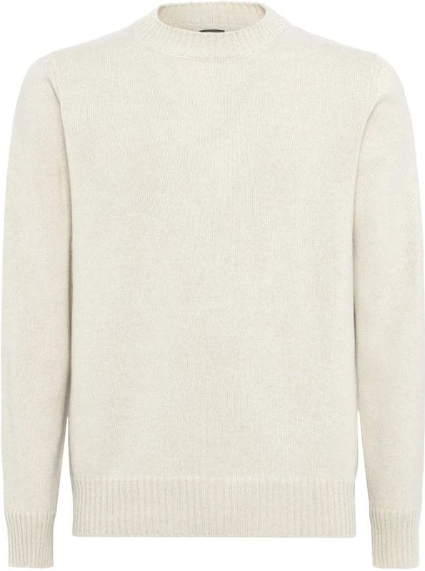 Boggi Milano - Kasjmier Trui - Wit - Heren