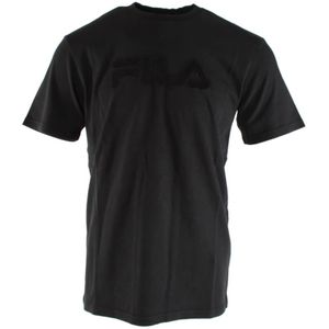 Fila, Heren, Tops, Zwart, Maat: M Katoen,