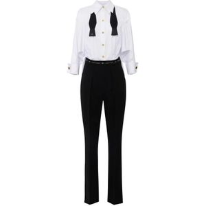 Elisabetta Franchi, Dames, Jumpsuits & Playsuits, Veelkleurig, Maat: XS Katoen,