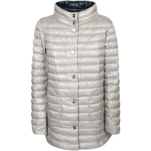 Herno, Dames, Jassen, Grijs, Maat: XS Nylon,