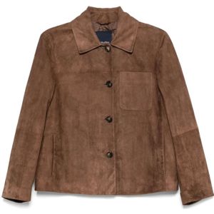Max Mara, Dames, Jassen, Bruin, Maat: M