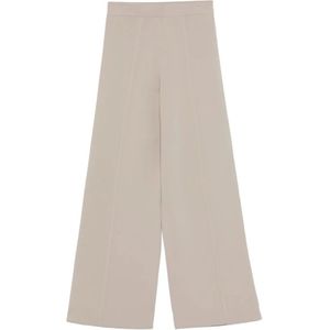 Max Mara, Dames, Broeken, Beige, Maat: L