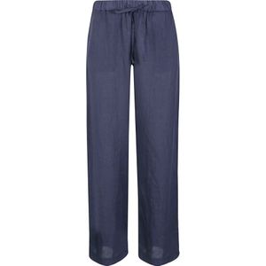 Fay, Dames, Broeken, Blauw, Maat: W27 Linnen,