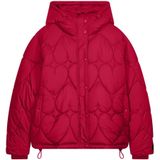 Fabienne Chapot - Damesjas - Rood - Gewatteerd Hartjespatroon - 100% Gerecycled Polyester