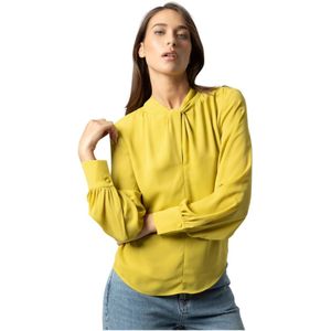 Kocca, Dames, Blouses & Shirts, Geel, Maat: L Zijde,