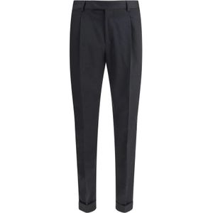 PT Torino, Heren, Broeken, Zwart, Maat: 2XL Wol,