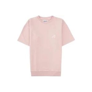 Autry Roze Streetwear Sweatshirt Main Man , Pink , Dames , Maat: XL