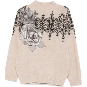 Blugirl, Dames, Truien, Bruin, Maat: XS Wol,