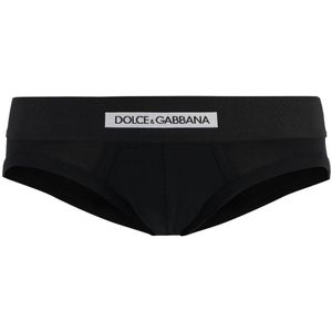 Dolce & Gabbana, Heren, Ondergoed, Zwart, Maat: XL Katoen,