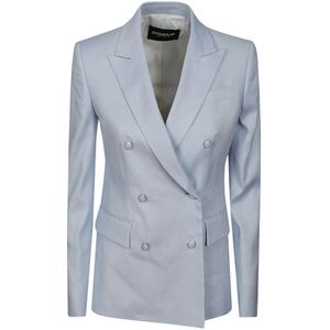 Dondup, Dames, Jassen, Blauw, Maat: L Linnen,