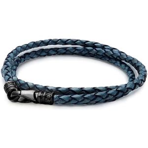 Nialaya, Heren, Accessoires, Blauw, Maat: L Leer,
