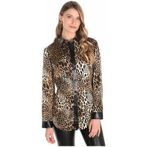 Frank Lyman, Dames, Blouses & Shirts, Bruin, Maat: XL Poliester,