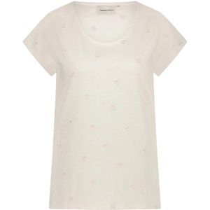 Fabienne Chapot - Phil Round V T-Shirt - Beige - Katoen