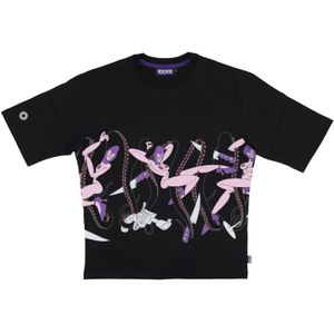 Octopus, Heren, Tops, Zwart, Maat: XS Katoen,