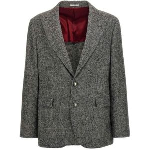 Brunello Cucinelli, Heren, Jassen, Grijs, Maat: XL