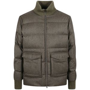 Herno, Heren, Jassen, Groen, Maat: 2XL Wol,