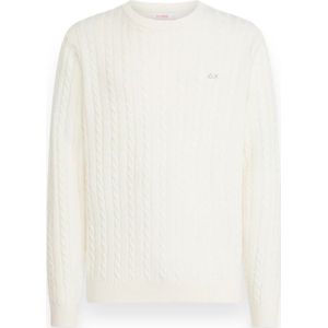 Sun68, Heren, Truien, Wit, Maat: XL Wol,