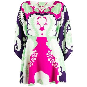 Valentino, Dames, Jurken, Veelkleurig, Maat: 2XS Zijde,