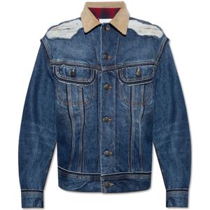 Maison Margiela, Heren, Jassen, Blauw, Maat: L Denim,