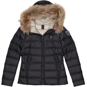 Blauer, Dames, Jassen, Zwart, Maat: XL Leer,