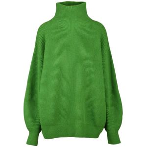 Sportmax, Dames, Truien, Groen, Maat: M Wol,