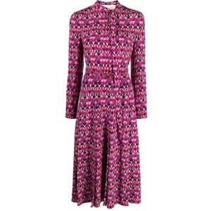 Valentino, Dames, Jurken, Roze, Maat: XS Zijde,