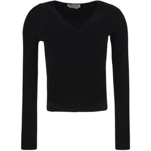 Alexander McQueen, Dames, Truien, Zwart, Maat: S Wol,