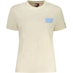 Tommy Jeans - Short Sleeve Tee Wo - Beige - T-shirt