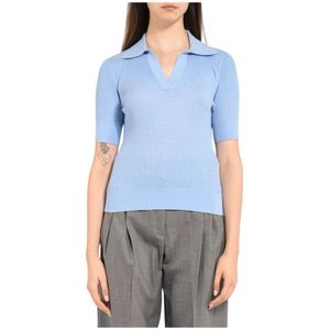 Max Mara Studio, Dames, Truien, Blauw, Maat: S Zijde,