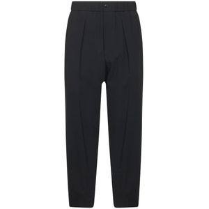 Giorgio Armani, Heren, Broeken, Blauw, Maat: S Wol,