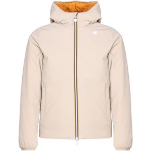 K-Way, Heren, Jassen, Beige, Maat: L Poliester,