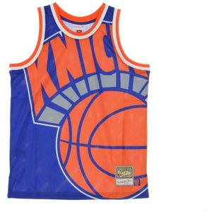 Mitchell & Ness, Heren, Tops, Blauw, Maat: XL