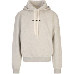 Jil Sander, Heren, Sweatshirts & Hoodies, Grijs, Maat: L Katoen,