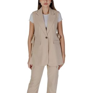 b.young, Dames, Jassen, Beige, Maat: L Leer,