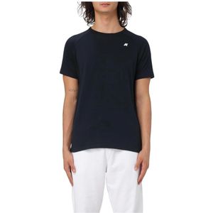 K-Way, Heren, Tops, Zwart, Maat: S Katoen,