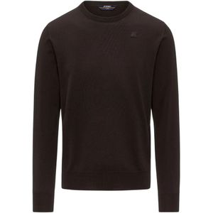 K-Way, Heren, Truien, Bruin, Maat: XL Wol,