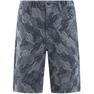 Daily Paper, Heren, Korte broeken, Grijs, Maat: L Denim,