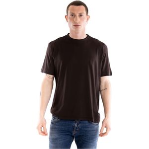 Paolo Pecora, Heren, Tops, Bruin, Maat: L Katoen,