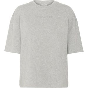 Kaffe, Dames, Tops, Grijs, Maat: M Leer,