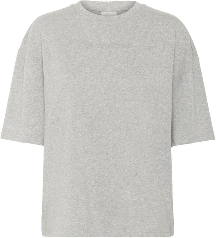 Kaffe, Dames, Tops, Grijs, Maat: M Leer,