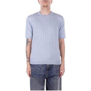 Tagliatore, Heren, Truien, Blauw, Maat: 2XL Zijde,