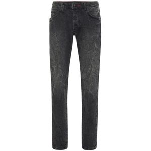 Philipp Plein, Heren, Jeans, Grijs, Maat: W30 Katoen,