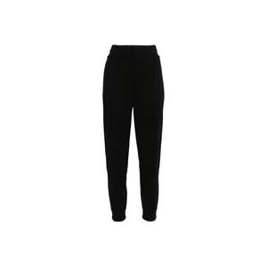 Moncler Zwarte Logo Katoenen Sweatpants , Black , Dames , Maat: L