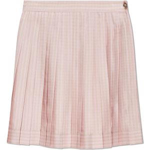 Versace - Pleated Silk Skirt - Geplooide Rok - Lichtroze