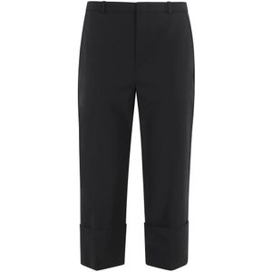 Vince, Dames, Broeken, Zwart, Maat: XS Wol,