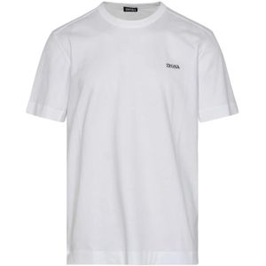 Zegna, Heren, Tops, Wit, Maat: L Katoen,