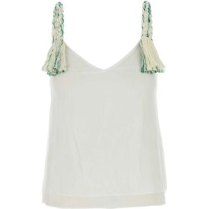 JW Anderson, Dames, Tops, Wit, Maat: 2XS Tulle,