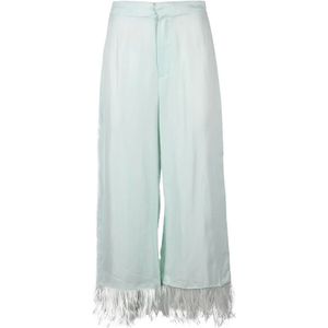 Weili Zheng, Dames, Broeken, Groen, Maat: S Katoen,