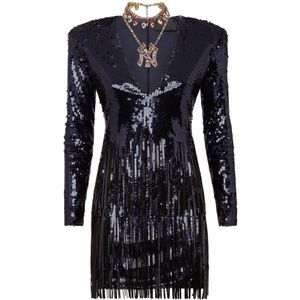 Philipp Plein, Dames, Jurken, Blauw, Maat: XS Katoen,