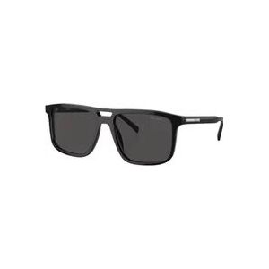 Prada Stijlvolle zonnebril in zwart en grijs , Black , Heren , Maat: 54 MM